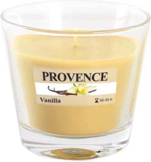 Αρωματικό κερί σε γυάλινο βάζο Provence βανίλια 35 ώρες