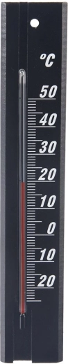 Καθολικό ξύλινο θερμόμετρο μαύρο 20 cm