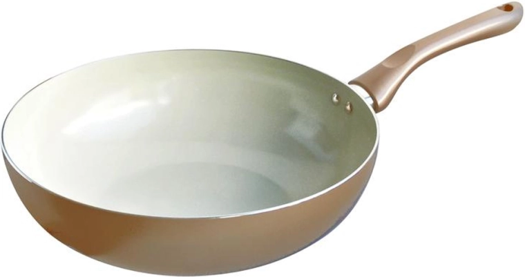 Γουόκ τηγάνι TORO Champagne 28 cm με κεραμική επίστρωση