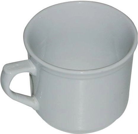 Κεραμική κούπα «βαράκ» 620 ml χωρίς διακόσμηση, λευκή