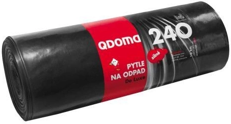 Ισχυρές σακούλες απορριμμάτων 240 l, μαύρες, 120 × 145 cm (10 τεμ.)