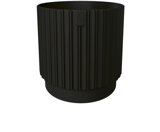 Γλάστρα MIKA Cyli Petit ECO Recycled 18 cm μαύρη