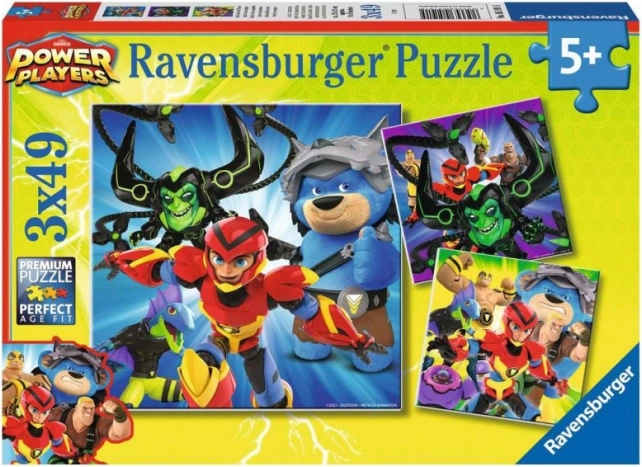 Παζλ Ravensburger Power Players 3×49 κομμάτια