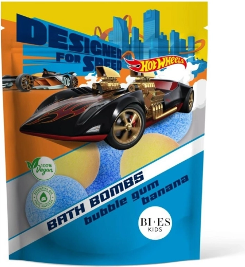 Αφρώδεις μπάλες μπάνιου HOT WHEELS με άρωμα τσίχλας και μπανάνας