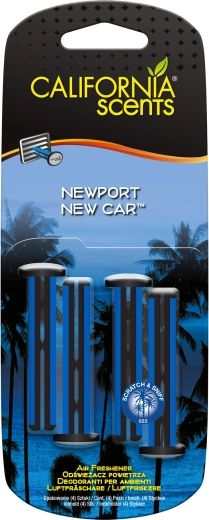 Αρωματικά στικ για τον αεραγωγό California Scents Newport New Car, 4 τεμ.