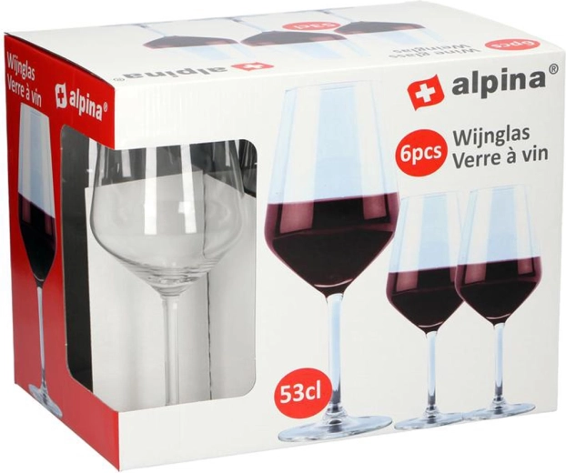 Ποτήρια για κόκκινο κρασί Alpina 530 ml (6 τεμ.)