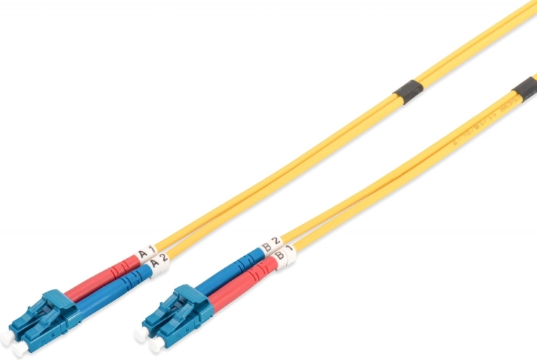 Οπτικό patchcord singlemode OS2 LC–LC duplex 5 m κίτρινο
