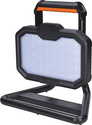 Solight φορητός επαναφορτιζόμενος προβολέας LED 20 W 2000 lm πορτοκαλί-μαύρος