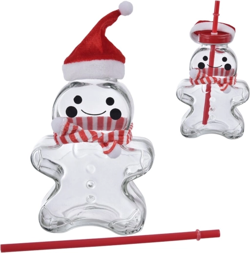 Ποτήρι με καλαμάκι Gingerbread 425 ml