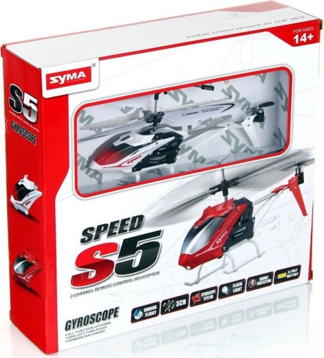 Ελικόπτερο τηλεκατευθυνόμενο SYMA S5 3CH – Λευκό