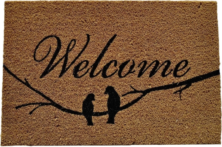Χαλάκι εισόδου από ίνα καρύδας και PVC 40 × 60 cm Welcome