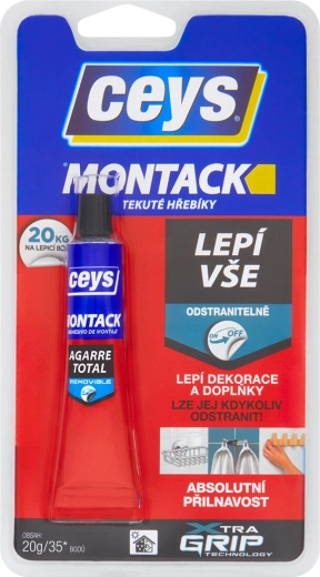 Κόλλα συναρμολόγησης 20 g CEYS MONTACK – υγρά καρφιά, αφαιρούμενη