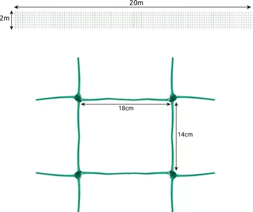 Μεγάλη επιφάνεια 2 × 20 m για πλούσια βλάστηση