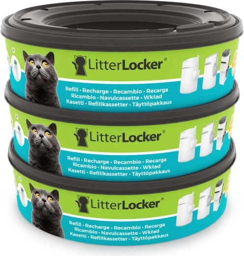 Ανταλλακτικές κασέτες LitterLocker για κάδο άμμου γάτας (3 τεμ.)