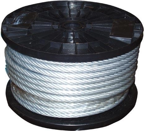 Χαλύβδινο συρματόσχοινο 3/4 mm σε μανδύα PVC, γαλβανισμένο (100 m)