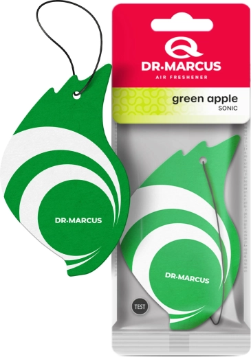Dr. Marcus Sonic κρεμαστό αρωματικό χώρου αυτοκινήτου με άρωμα πράσινου μήλου