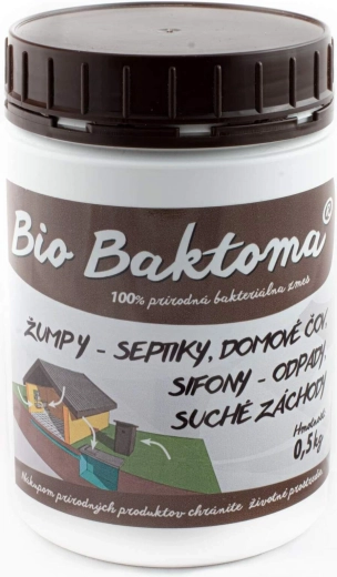 Bio Baktoma βακτήρια για σηπτικές δεξαμενές, βόθρους, σιφόνια και βιολογικούς καθαρισμούς 0,5 kg