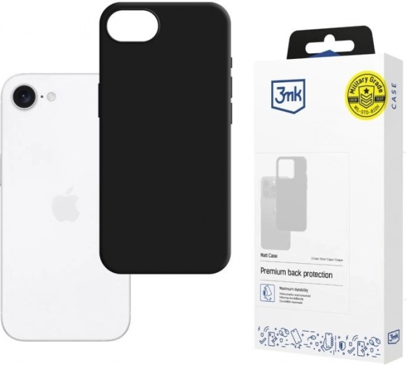 Μαύρη θήκη Matt Case για iPhone 16