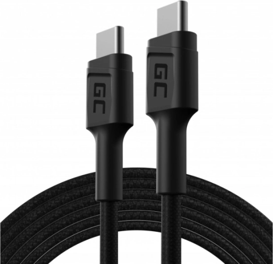 Καλώδιο φόρτισης USB‑C σε USB‑C GREENCELL Power Delivery 60 W, 1,2 m