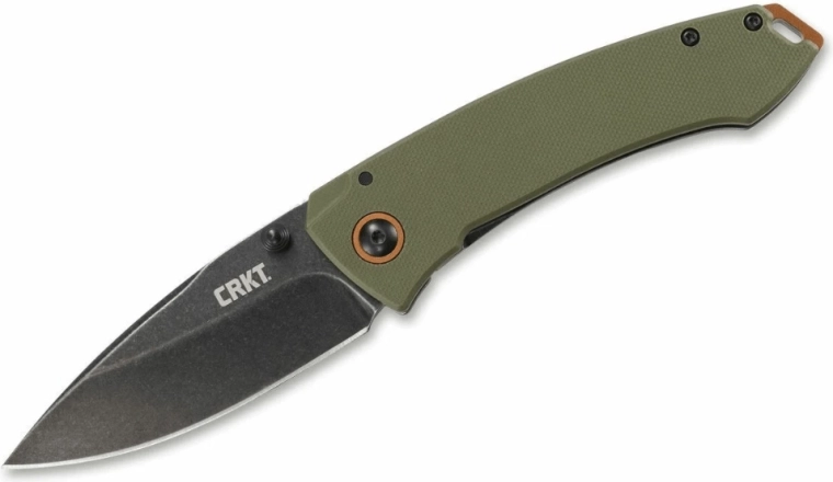CRKT Tuna OD Green πτυσσόμενο μαχαίρι τσέπης 8,2 cm, stonewash, G10