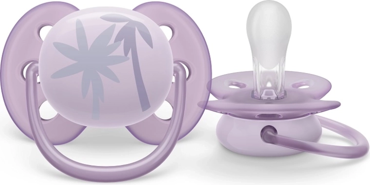 Πιπίλα Philips Avent UltraSoft Premium 0–6 μηνών, μωβ, 1 τεμ.