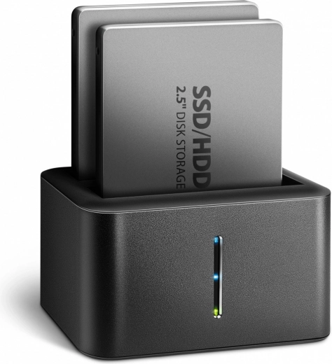 Μίνι βάση σύνδεσης Axagon για 2x 2.5" SATA SSD/HDD με λειτουργία κλωνοποίησης
