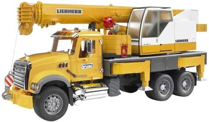 Bruder MACK Granite αυτογερανός LIEBHERR 1:16