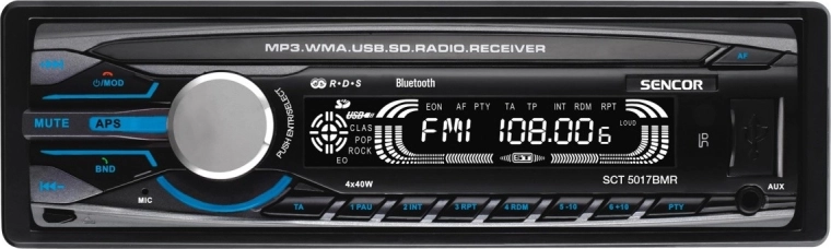 Ραδιόφωνο αυτοκινήτου SCT με Bluetooth και μικρόφωνο