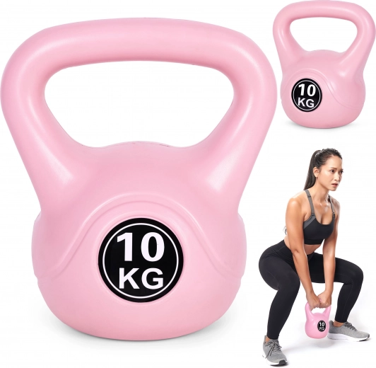 Kettlebell 10 kg ροζ ModernHome
