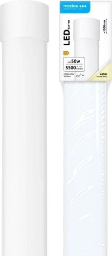 Γραμμικό φωτιστικό LED Modee 50 W, 1500 mm, 5500 lm, ουδέτερο λευκό, IP20