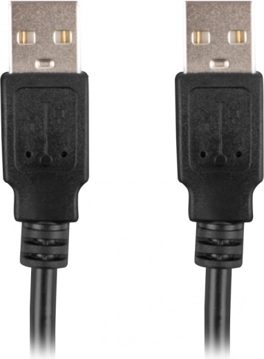 Καλώδιο USB-A αρσενικό/αρσενικό 2.0, 1,8 m, μαύρο
