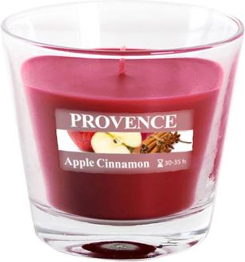 Αρωματικό κερί σε γυαλί Provence μήλο και κανέλα 35 ώρες
