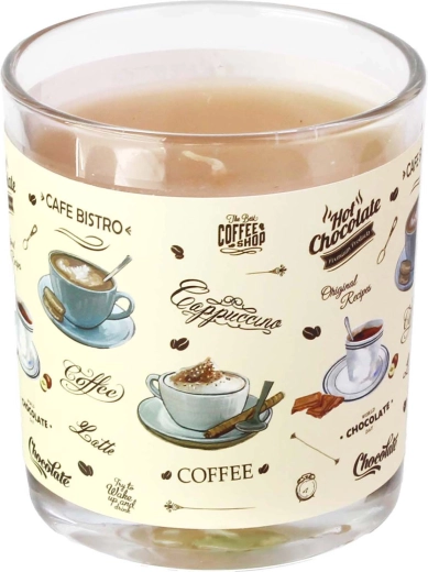 Αρωματικό κερί σε γυάλινο δοχείο Cafe Bistro 7 × 8 cm, 135 g