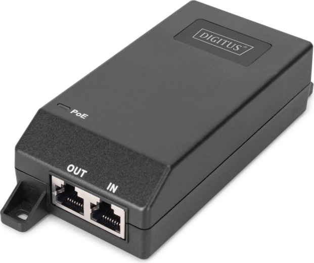 PoE+ εγχυτήρας 55 V 30 W, gigabit, IEEE 802.3af/at, μετάδοση έως 100 m