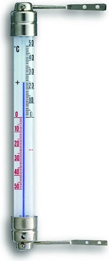 Μεταλλικό θερμόμετρο παραθύρου 22 cm, περιστρεφόμενο