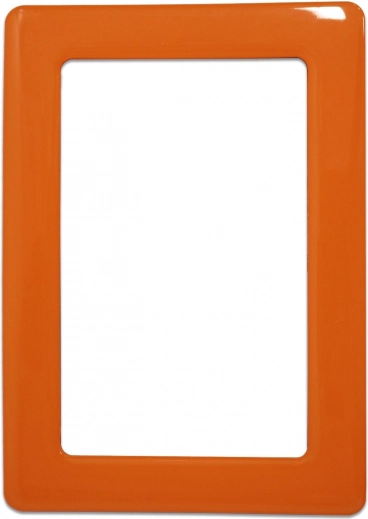 Μαγνητική αυτοκόλλητη κορνίζα 12.3x8.1cm - πορτοκαλί