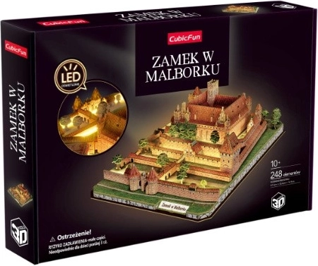 3D παζλ CubicFun κάστρο Malbork με φωτισμό LED - 1 τεμάχιο