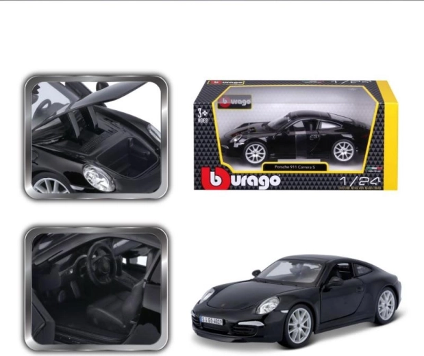 Μοντέλο αυτοκινήτου BBURAGO PORSCHE 911 Carrera S 1:24 μαύρο