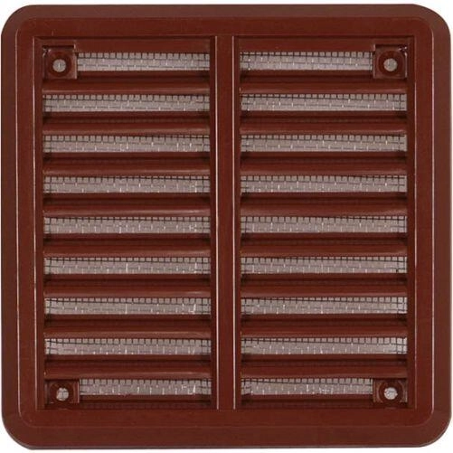 Γρίλια εξαερισμού με σίτα 150 × 150 mm καφέ