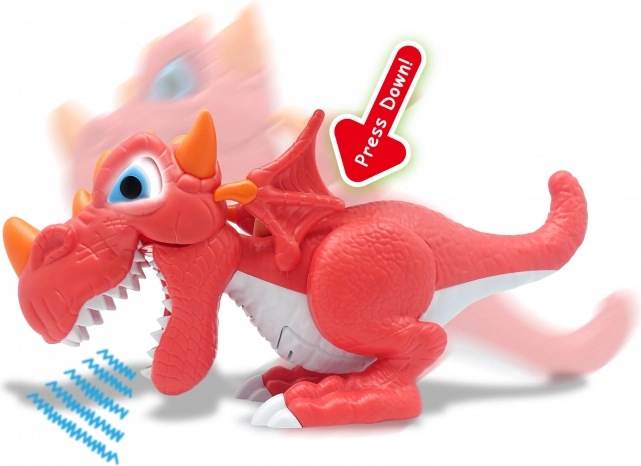 Junior Megasaur ευλύγιστη και δαγκωτική φιγούρα T‑Rex με ήχους και φώτα