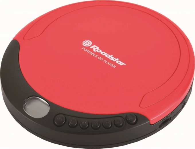 Φορητό CD player ROADSTAR Discman μαύρο‑κόκκινο