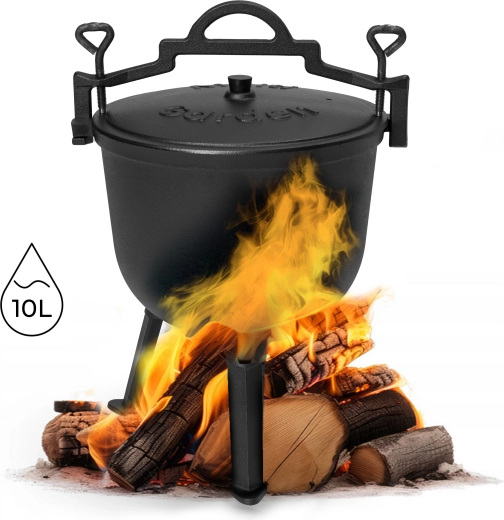 Χυτοσιδηρός όρθιος καζάνι 10 l για φωτιά MULTIGARDEN