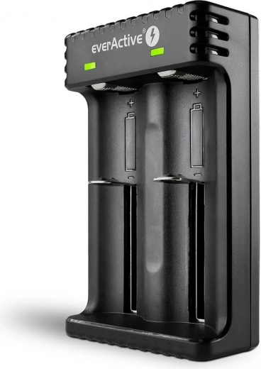 Φορτιστής συσσωρευτών everActive LC-200 για κυλινδρικούς συσσωρευτές Li-ion