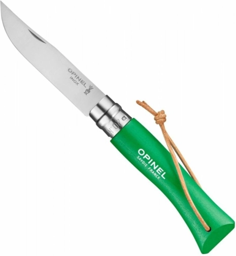 Opinel N°07 Trekking Green πτυσσόμενο μαχαίρι τσέπης 8 cm, πράσινη οξιά