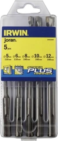 Σετ δομικών τρυπανιών IRWIN SPEEDHAMMER PLUS 5–12 mm, 5 τεμ.