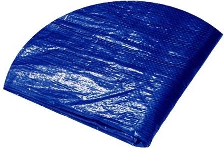Στρογγυλό μουσαμάς με κρίκους 3,5 m, 120 g/m², μπλε