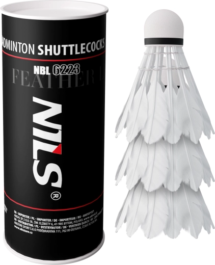 Φτερωτά μπαλάκια μπάντμιντον με LED Nils NBL6223, 3 τεμ.