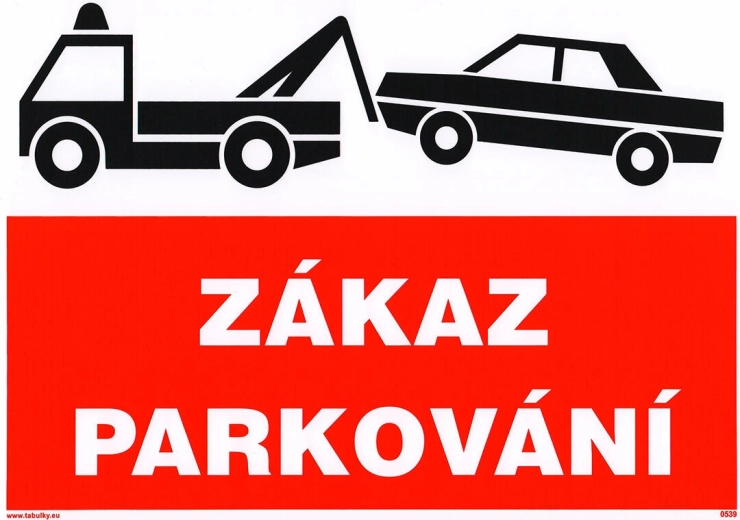 Αυτοκόλλητη πινακίδα – Απαγορεύεται η στάθμευση A4 (210 × 297 mm)