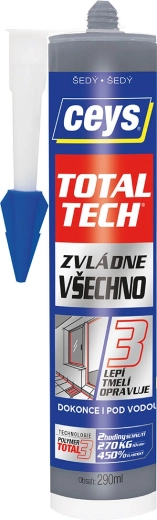 Καθολική κόλλα και στεγανωτικό 290 ml γκρι CEYS TOTAL TECH