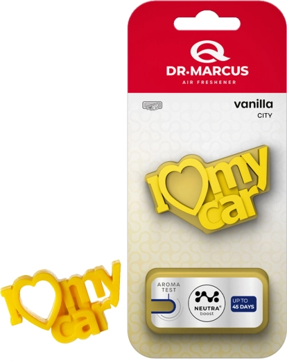 Dr. Marcus City I Love My Car Vanilla αρωματικό χώρου αυτοκινήτου